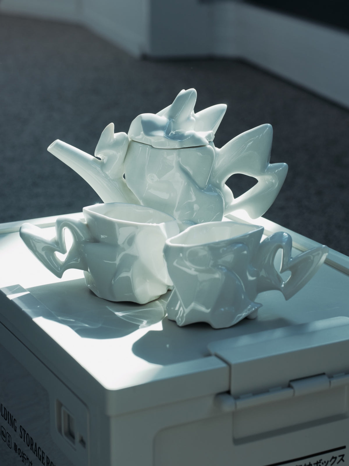Service à thé Wavy Teaset par Octave Rimbert-Rivière
